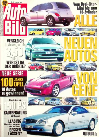 Deckblatt Auto Bild (09/1999)